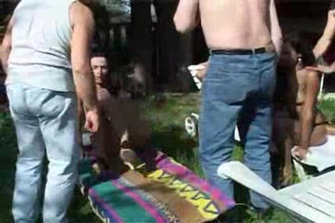 Outdoor orgy With latin chick trannies