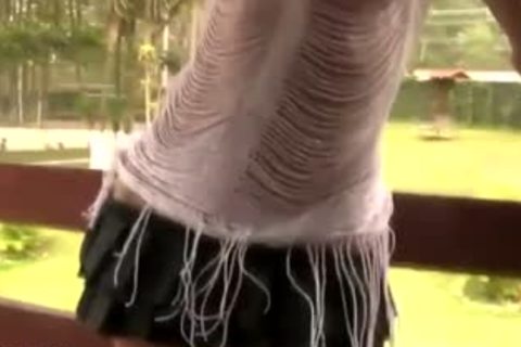 ebony tgirl Exposes perfect bumpers And Jerks