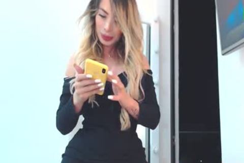 charming Curvy Lovense ladyboy On webcam, Part 9
