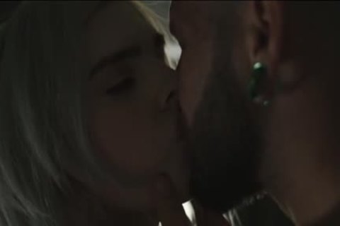 man Watch Ts Ella while sucking His penis
