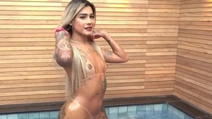 ass blonde ladyboy Breeded After oral sex And Rimmed