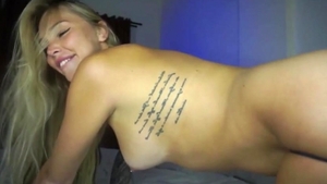 female-dominator  blond transsexual