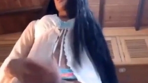 filthy sheboy latina Strokes Her Shecock