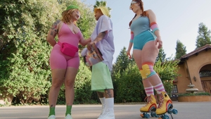 Oopsie!: Curvy Shemales Tribbing Each Other