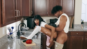 Trans Angels: Sloppy Blowjob Swallowing